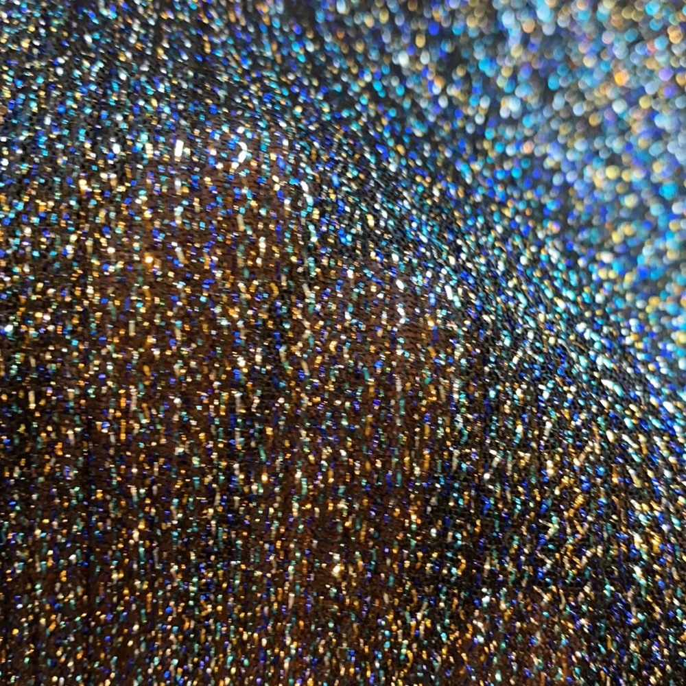 Topshop SZ 2 Metallic Short Pull On Mini Skirt D20 - Picture 7 of 7